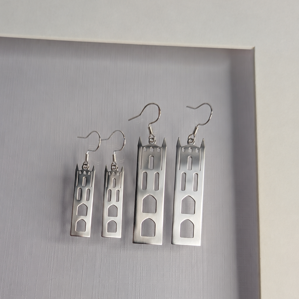 Sint Bavo's Cathedral Earrings Silver – Small