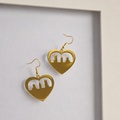 Pendientes Skyline Corazón Dorados