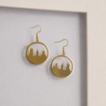 Circle Skyline Earrings Gold