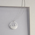 Circle Skyline Necklace Silver