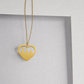 Heart Skyline Necklace Gold