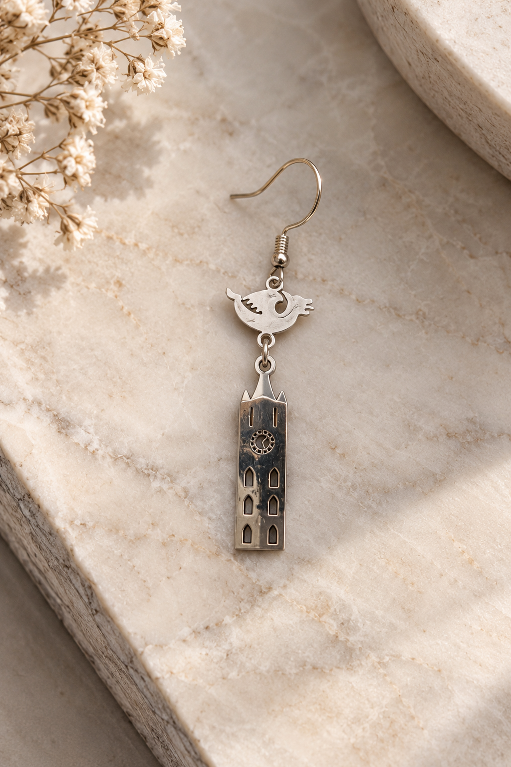 Dragon in the Belfort Earrings Silver