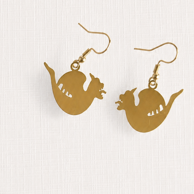 The Golden Dragon Earring