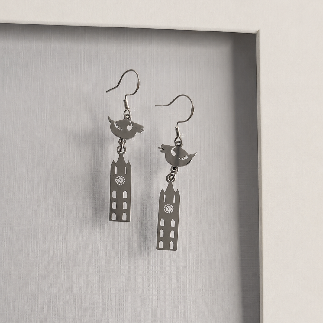 Dragon in the Belfort Earrings Silver